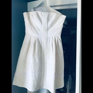 BCBG lace white cocktail dress